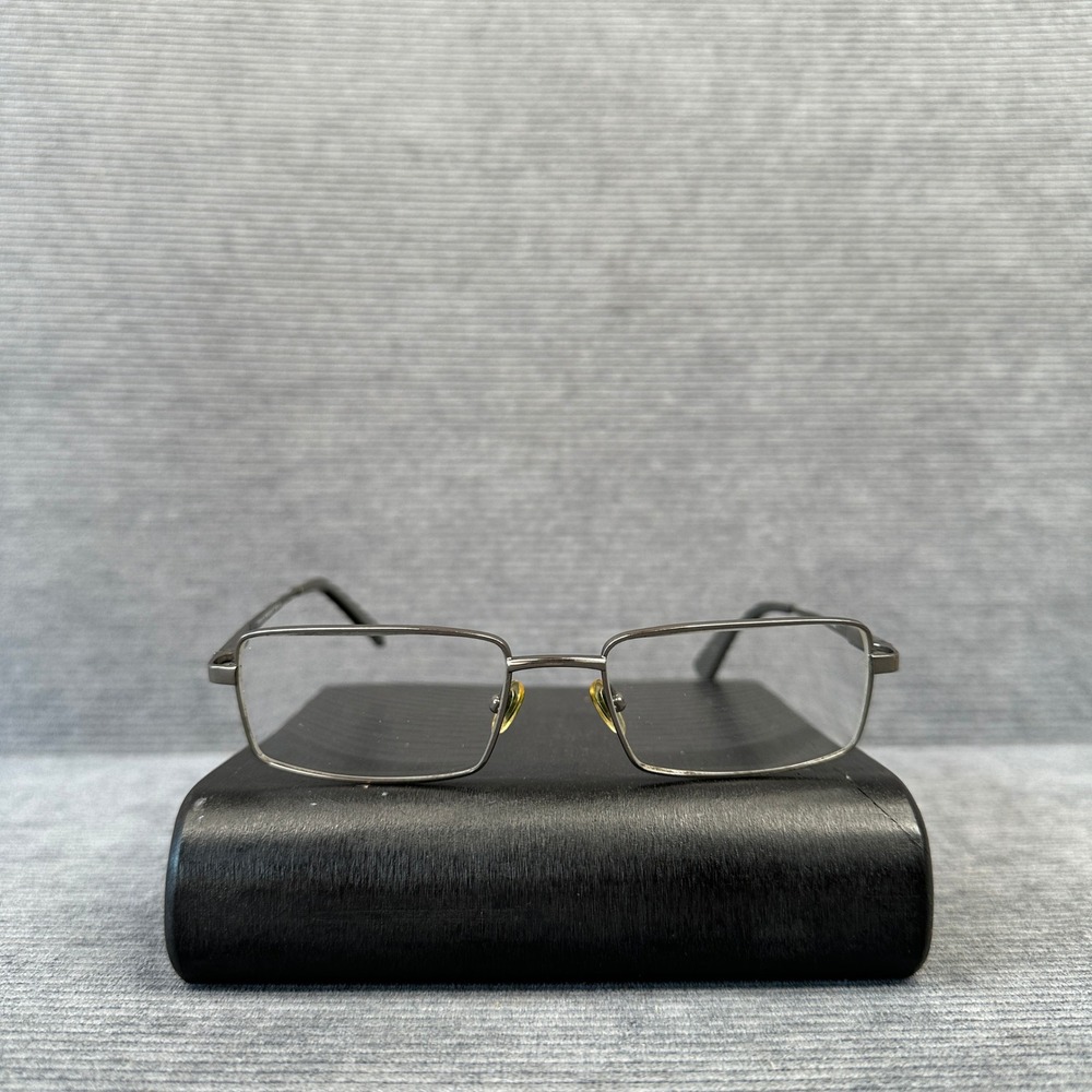 Woolrich 8846 Titanium Eyeglasses Gunmetal Rectangular Frames 55/18/145 Y2k